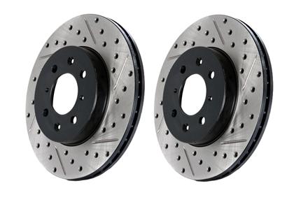 SportStop Slotted & Drilled Rear Brake Rotor 2009-23 (370Z / Nissan Z)