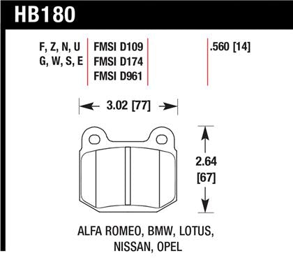 Ceramic Street Rear Brake Pads 2003-09 (350Z)