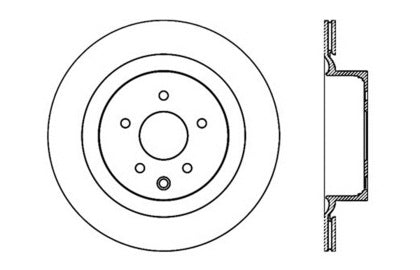 SportStop Slotted & Drilled Rear Brake Rotor 2009-23 (370Z / Nissan Z)