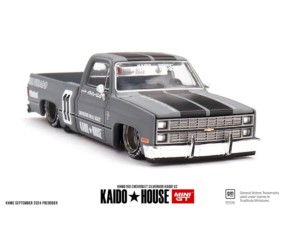 (Preorder) Kaido House x Mini GT 1:64 Chevrolet Silverado Kaido V2 – Grey