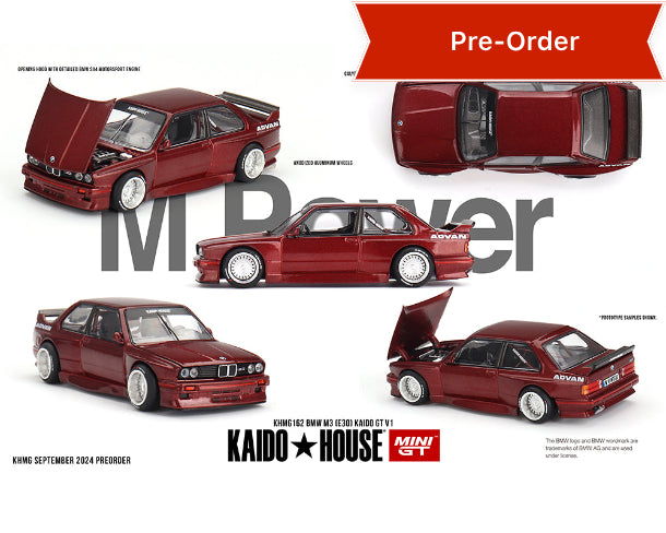 (Preorder) Kaido House x Mini GT 1:64 BMW M3 (E30) Kaido GT V1 – M Red