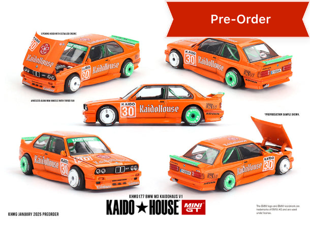 (Preorder) Kaido House x Mini GT 1:64 BMW M3 KAIDOHAUS V1 – Orange