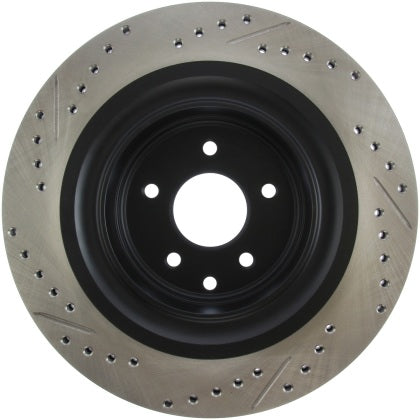 SportStop Slotted & Drilled Rear Brake Rotor 2009-23 (370Z / Nissan Z)